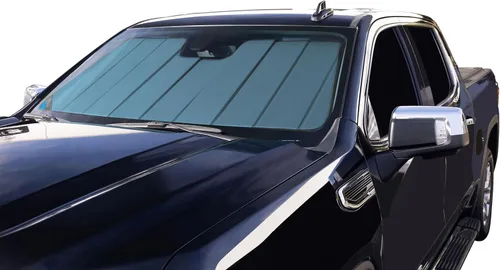 Vista 2 de Covercraft Protector solar personalizado UVS100 UV11642BL Compatible con modelos seleccionados de Audi Q8/SQ8, azul metálico