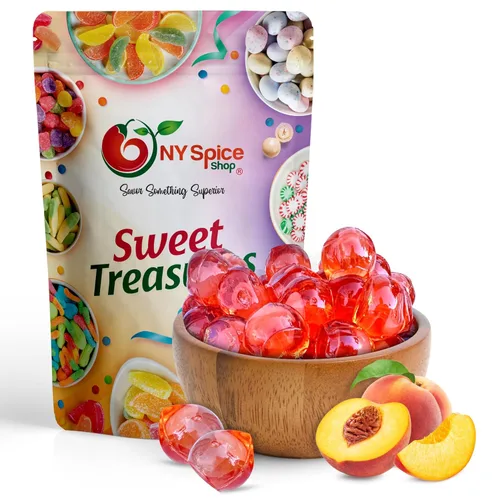 Vista 9 de NY Spice Shop Fruit Gems Gomitas 3D a Granel - 1 Libra Gomitas 3D Dulces Gemas para Pasteles - Gomitas Aperitivos Frutales Dulce Único