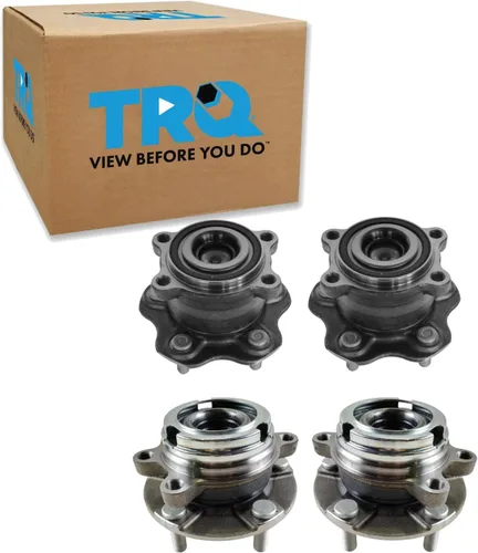 Vista 159 de Conjunto de rodamiento de rueda y buje TRQ para parte trasera izquierda y derecha, 2 piezas, compatible con Ford Expedition 2007-2010 y Lincoln