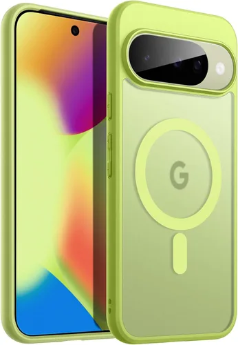 Vista 13 de JETech Funda magnética para Google Pixel 8 de 6.2 pulgadas 2023, compatible con MagSafe, translúcida mate trasera a prueba de golpes (Hazel)