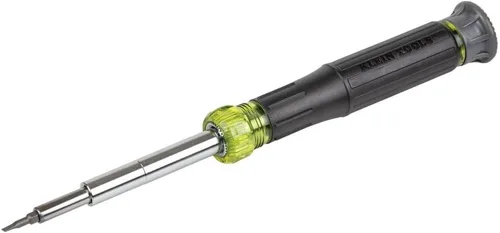 Klein Tools 32314 Destornillador electrónico, 14 en 1 con 8 puntas de precisión, ranurado, Phillips y brocas TORX a prueba de manipulación, 6 llaves