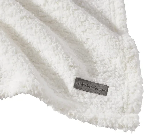 Vista 3 de Eddie Bauer - Manta reversible, ropa de cama sherpa reversible, peso medio y decoración cálida para el hogar (beige, manta) (paquete de 2)