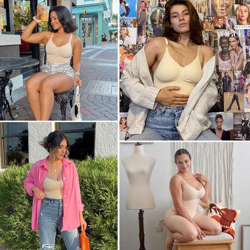 Vista 5 de YIANNA Body de escultura para mujer moldeador de cuerpo sin costuras con control de abdomen