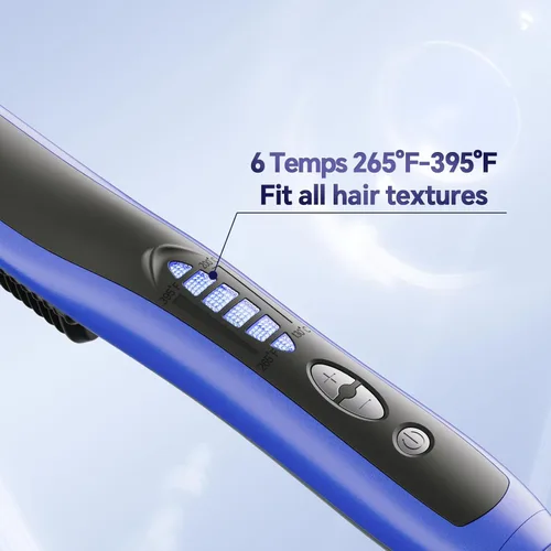 Vista 3 de JNLY Cepillo alisador de cabello, peine alisador de cabello iónico, cepillo alisador de cabello 3 en 1, cepillo para alisar el cabello, 6