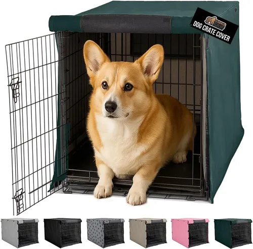 Vista 21 de GORILLA GRIP Fundas para jaulas para perros compatibles con jaulas de perro de Yaxa Basics, todos los lados abiertos, cubierta de privacidad