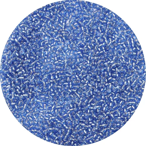 10000 cuentas de semillas de vidrio azul aguamarina a granel, cuentas de poni de semillas 12/0 de 0.079 in para pulseras, collares, fabricación de