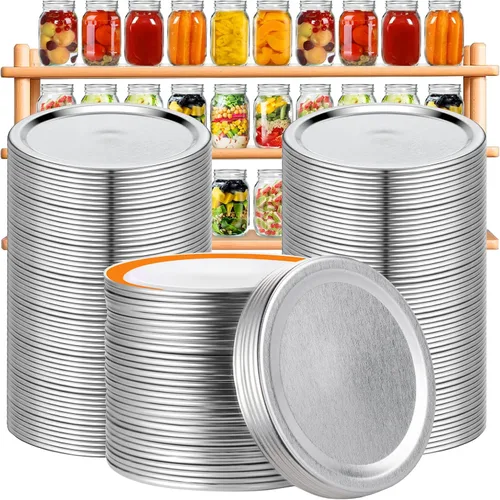 Tapas para conservas de boca ancha, 36 unidades, tapas de tarros Mason de boca grande, sellos de conservas de boca grande a prueba de fugas sin