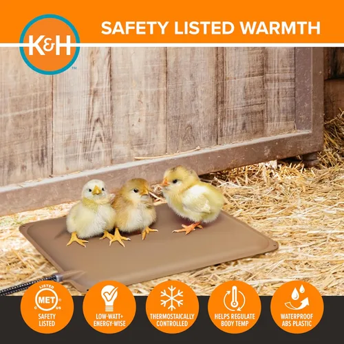 Vista 4 de K&H Pet Products Thermo-Peep tapete térmico, no aplica, Bronceado