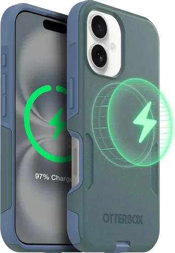 Vista 50 de OtterBox Funda para iPhone 16 Commuter Series - Baby Blue Jeans