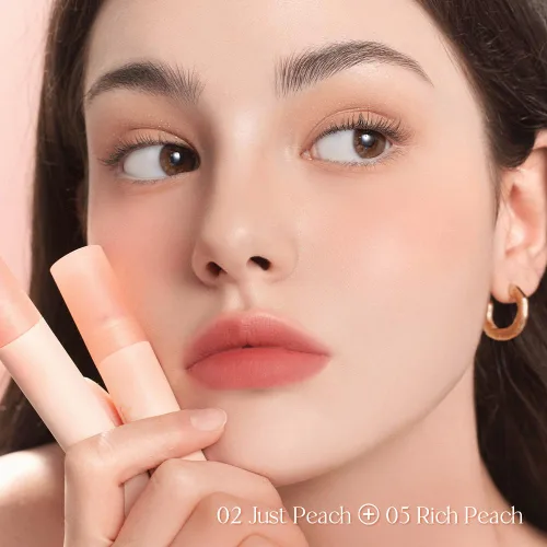 Vista 2 de dasique Tinte de desenfoque de agua #02 Just Peach I Vegano, libre de crueldad, no pegajoso, no graso, fórmula acuosa que se transforma en un