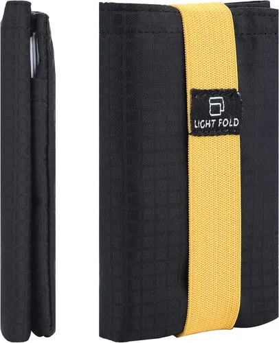 LIGHT FOLD Slim Minimalist Wallets for Men Trifold Nylon Card Holder Mens Wallet Ultra Thin Stylish Design Front Pocket Wallet with RFID Blocking
