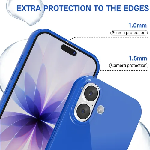 Vista 667 de Svanove para iPhone 7 Plus/ 8 Plus, funda de silicona, de goma suave brillante y gel de jey lindo, funda protectora de plástico simple y lisa