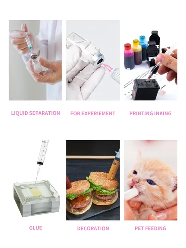 Vista 4 de Paquete de 100 accesorios desechables Luer Lock de calibre 18 de 1.5 pulgadas, envueltos individualmente