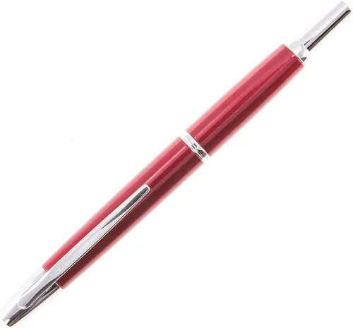 Vista 6 de Decimo pluma fuente retráctil, borgoña, rodio (Burgundy/Rhodium)