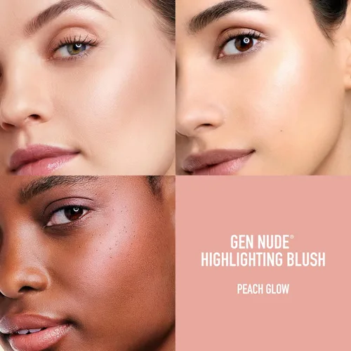 Vista 3 de bareMinerals Gen Nude Blonzer, Rubor y bronceador híbrido, maquillaje en polvo compacto libre de talco, acabado luminoso acumulable, uso todo