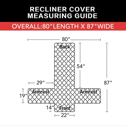Vista 905 de Easy-Going - Funda reversible para sofá reclinable, resistente al agua, protector de muebles con correas elásticas, para mascotas y niños