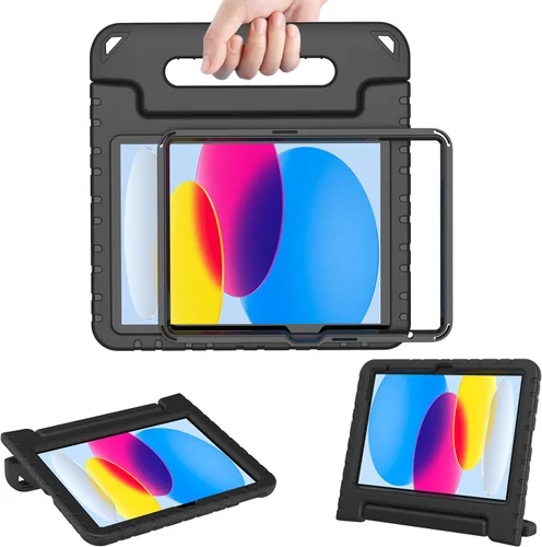 AVAWO - Funda infantil para iPad de 10.9 pulgadas con protector de pantalla integrado, duradera, a prueba de golpes, ligera, con mango protector y