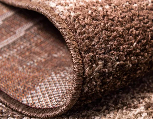 Vista 6 de Unique Loom Autumn Collection - Tapete abstracto, informal, moderno y contemporáneo (borde marrón y beige, 2 x 3 pies, rectangular)