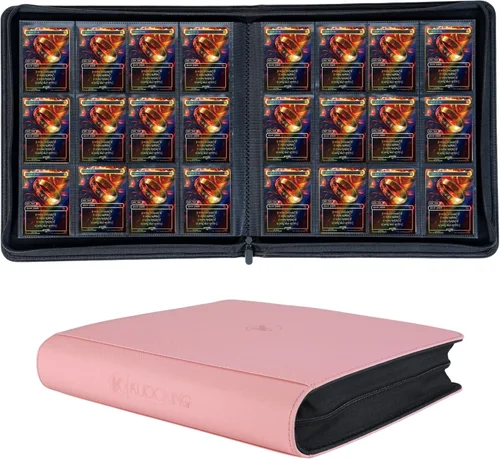 Vista 10 de Carpeta de tarjetas intercambiables de 2000 bolsillos, 20 bolsillos compatible con MTG, tarjetas deportivas y otras tarjetas de intercambio de Negro