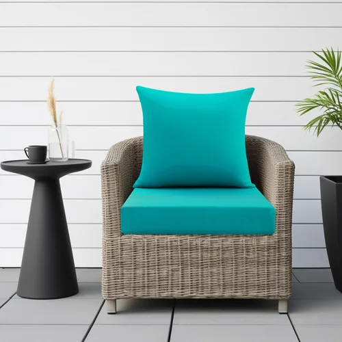 Vista 4 de idee-home Cojines impermeables para asiento de exteriores, para muebles de patio, cojines de repuesto para asiento profundo Hampton Bay