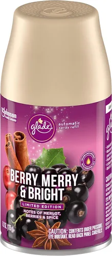 Vista 3 de Glade Recambio automático en aerosol ambientador para el hogar y el baño Berry Merry Bright 62 onzas