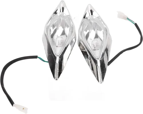 Vista 6 de POCREATION Juego de faros delanteros LED ATV, lámpara izquierda y derecha de 3 cables de 12 V para 125 4 ruedas Quad