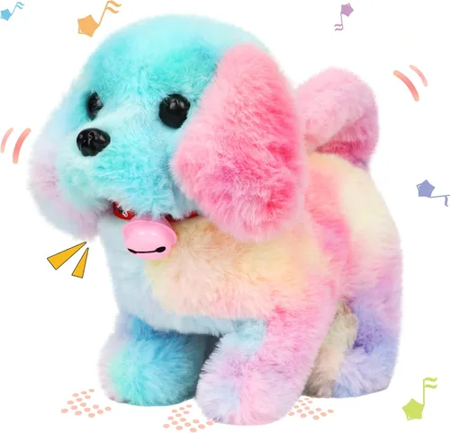 Vista 72 de Hopearl - Juguete de peluche electrónico interactivo de conejo con orejas LED, sonidos y movimientos; camina, se menea e ilumina las orejas, mueve