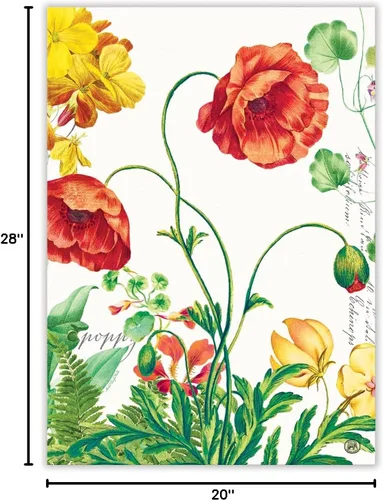 Vista 3 de Michel Design Works Toalla de cocina, amapolas y posies