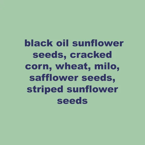 Vista 4 de Mezcla de semillas de aves silvestres, sin mijo especial, 40 libras.