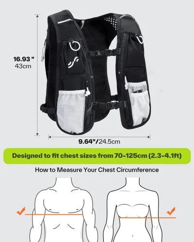 Vista 2 de Sportneer Mochila de hidratación: paquete aislado ligero para senderismo, correr, ciclismo, escalada