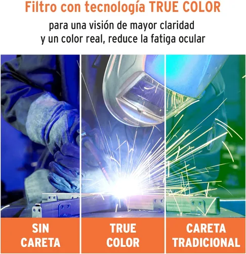 Vista 5 de Soldadura de máscara digital, sombra 9 a 13, Truper Expert