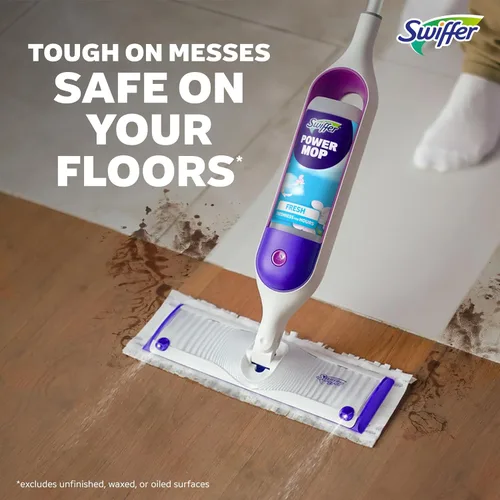 Vista 7 de Swiffer PowerMop - Recambios de almohadilla de trapeador multisuperficie para limpieza de pisos, 11