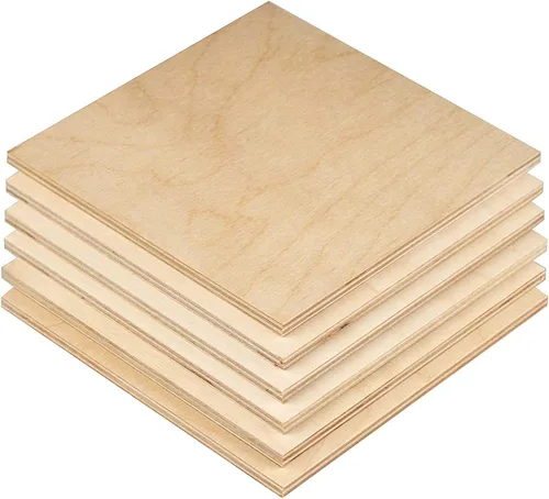 Vista 7 de Madera contrachapada de abedul báltico de 14 pulgadas x 4 x 4 pulgadas grado BBB paquete de 6 perfecta para artes y manualidades proyectos escolares