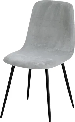 Vista 8 de Funda para silla, 4/6 unidades, de terciopelo, elástica, para comedor, funda para silla para el hogar (T1-01, 4 piezas)