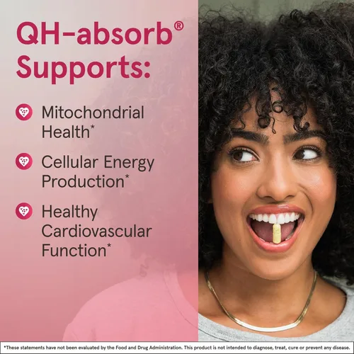 Vista 4 de Jarrow Formulas QH-Absorb 200 mg - 60 cápsulas blandas - Co-Q10 de alta absorción - Forma antioxidante activa de Co-Q10 - Apoya la producción