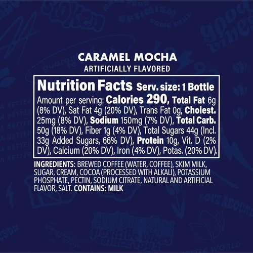 Vista 2 de Dutch Bros Caramel Mocha Iced Latte inspirado en Caramelizer, botellas de 12-13.7 onzas líquidas
