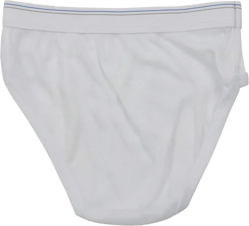 Vista 4 de ToBeInStyle Paquete de 6 calzones tipo bikini para niño, Paquete de 6 blanco sólido