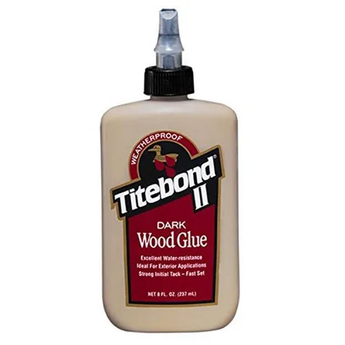 Titebond 3703 - Pegamento para madera oscura de acetato de polivinilo de reticulación, 8 onzas, botella, ligero, líquido, 8 onzas, marrón