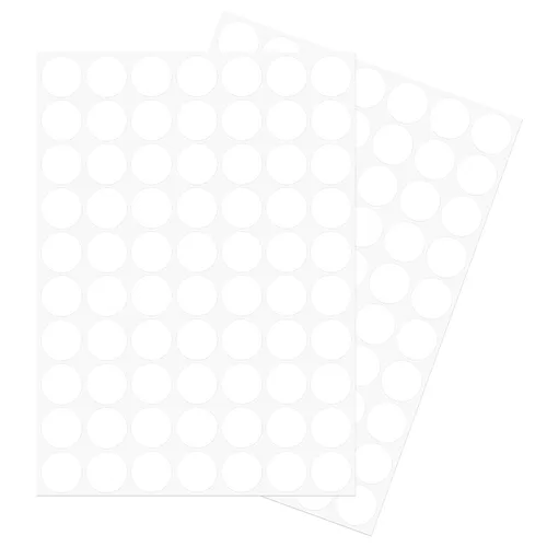 Vista 25 de uxcell 1 Hoja/140 Piezas de Pegatinas para Cubrir Agujeros de Tornillo, 12 mm de Diámetro, PVC Autoadhesivas, Tapas a Prueba de Polvo para Muebles