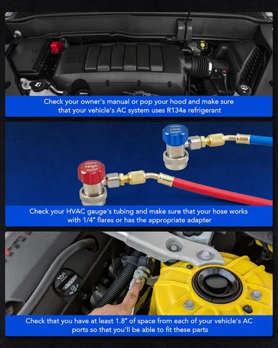 Vista 7 de Acopladores colectores para manómetro Orion Motor Tech AC