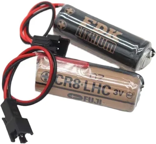 Vista 4 de Reemplazo de batería de litio CR8.LHC 3V 2600mAh para Fuji FDK CR8.LHC 17430 con enchufe negro