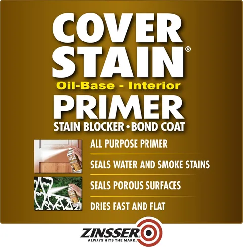 Vista 2 de Zinsser 3608 Imprimador en aerosol para cubrir manchas, de base de aceite, 13 onzas, blanco