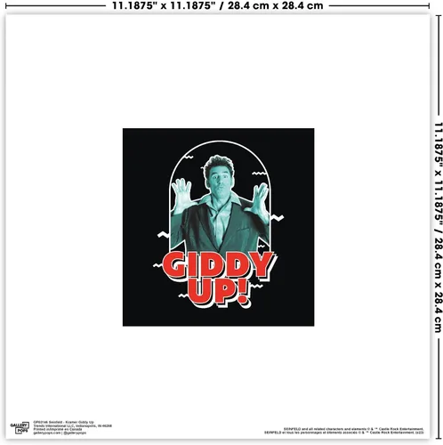Vista 7 de Trends International Gallery Pops Seinfeld Kramer Giddy Up - Póster de pared, 12 x 12 pulgadas, versión de marco negro