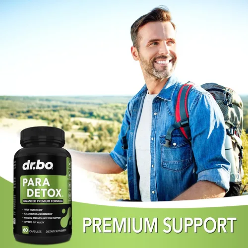 Vista 6 de Cápsulas de limpieza y carbón para desintoxicación corporal – Suplementos de apoyo digestivo intestinal para la salud intestinal del estómago