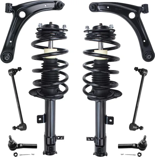 Vista 117 de Detroit Axle - Kit de suspensión frontal de 8 piezas para Chevy GMC Silverado Sierra Suburban 1500 Yukon Avalanche Cadillac Escalade brazos