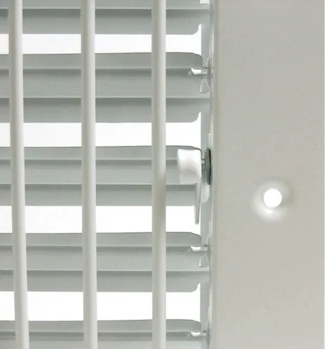 Vista 4 de Difusor de suministro de aire ajustable de 12 pulgadas de ancho x 6 pulgadas de alto - cubierta de ventilación de HVAC para pared lateral o techo