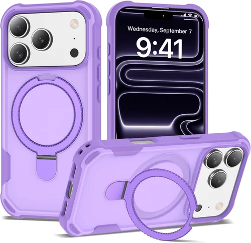 Vista 74 de Funda compatible con iPhone 11 de 6.1 pulgadas con soporte de anillo magnético [protección militar contra caídas] [compatible con MagSafe] Funda a