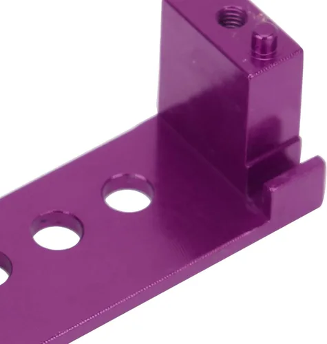 Vista 5 de Asiento de engranaje de dirección de montaje servo RC compatible con WLtoys 144001 Escala 1/14 RC Model Cars (morado)