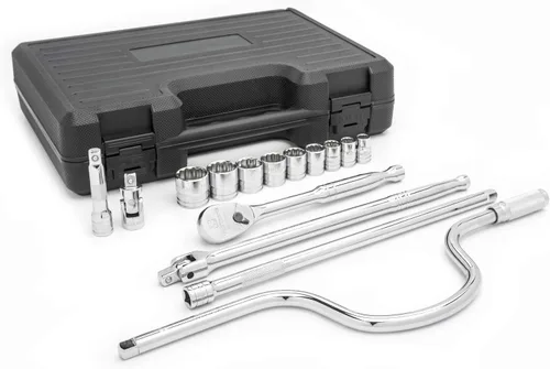 Vista 4 de GEARWRENCH Juego de herramientas mecánicas SAE estándar de 15 piezas de 1/4 pulgadas con 6 puntos - 80650