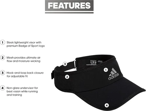 Vista 2 de adidas Superlite Performance Visor para mujer